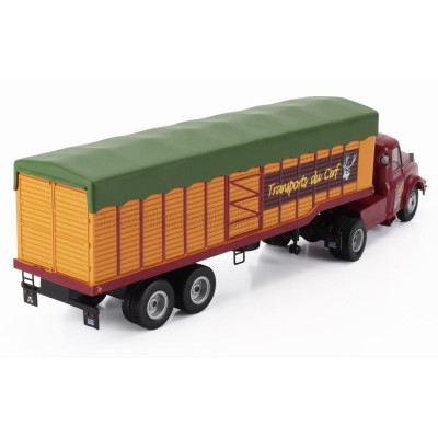 EDICOLA WILLEME LC610 TRUCK TRANSPORTS DU CERF 1952 - WITHOUT CARD BOX - RED ORANGE GREEN 1/43