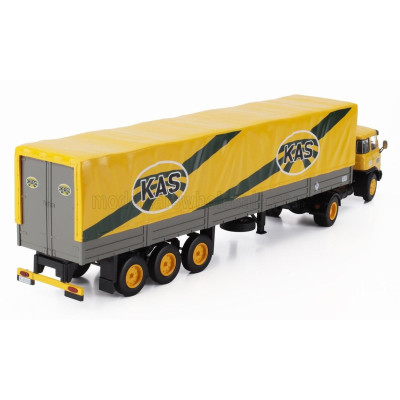 EDICOLA BARREIROS SUPER AZOR TRUCK TELONATO KAS TRANSPORTS 1967 - WITHOUT CARD BOX - YELLOW 1/43