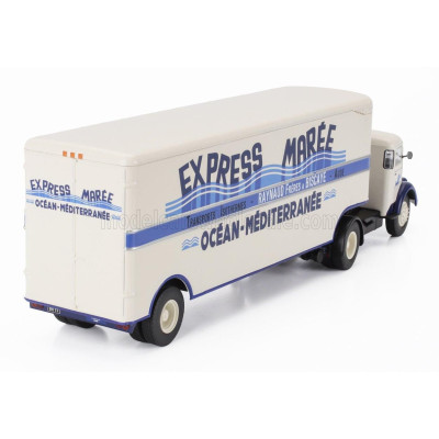 EDICOLA BERNARD 150MB TRUCK SEMI-FRIGO EXPRESS MAREE TRANSPORTS 1951 - WITHOUT CARD BOX - CREAM BLUE 1/43