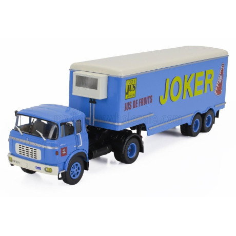 EDICOLA BERLIET TR12 TRUCK SEMI-FRIGO JUS DE FRUITS JOKER TRANSPORTS 1964 - WITHOUT CARD BOX - BLUETTE 1/43