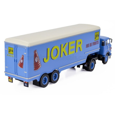 EDICOLA BERLIET TR12 TRUCK SEMI-FRIGO JUS DE FRUITS JOKER TRANSPORTS 1964 - WITHOUT CARD BOX - BLUETTE 1/43