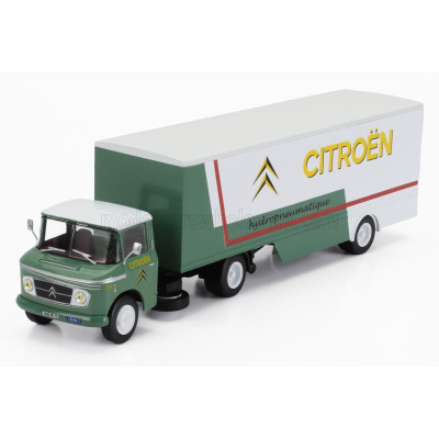EDICOLA CITROEN T55 HEULIEZ TRUCK HYDROPNEUMATIQUE CITROEN TRANSPORTS 1953 - WITHOUT CARD BOX - GREEN WHITE 1/43