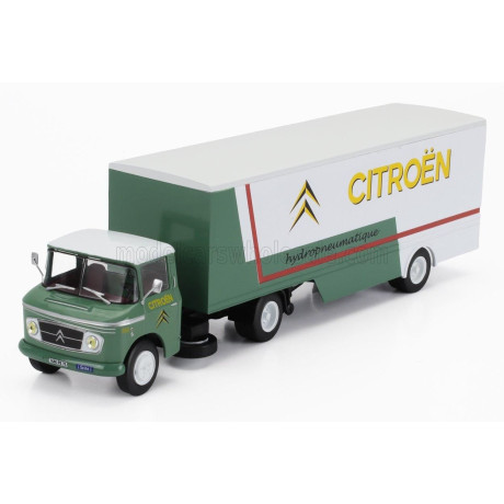 EDICOLA CITROEN T55 HEULIEZ TRUCK HYDROPNEUMATIQUE CITROEN TRANSPORTS 1953 - WITHOUT CARD BOX - GREEN WHITE 1/43