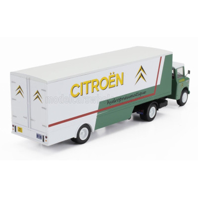 EDICOLA CITROEN T55 HEULIEZ TRUCK HYDROPNEUMATIQUE CITROEN TRANSPORTS 1953 - WITHOUT CARD BOX - GREEN WHITE 1/43