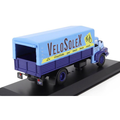 EDICOLA UNIC IZOARD 122 TRUCK LIVRAISON DE VELOSOLEX TELONATO 1958 - WITHOUT CARD BOX - 2 TONE BLUE 1/43