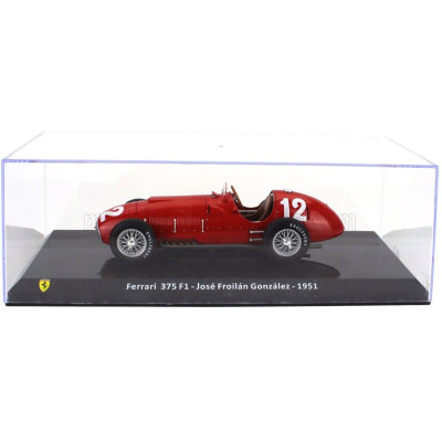 EDICOLA FERRARI F1  375 N 12 SEASON951 JOSE FROILAN GONZALEZ - CON VETRINA - WITH SHOWCASE - RED 1/24