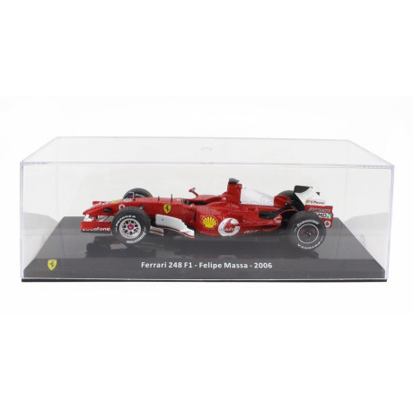 EDICOLA FERRARI F1  248 F1 N 6 SEASON 2006 FELIPE MASSA - CON VETRINA - WITH SHOWCASE - RED WHITE 1/24