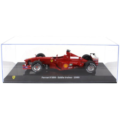 EDICOLA FERRARI F1 F399 SCUDERIA FERRARI N 4 SEASON 1999 EDDIE IRVINE - CON VETRINA - WITH SHOWCASE - RED 1/24