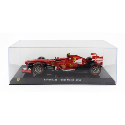 EDICOLA FERRARI F1  F138 N 4 SEASON 2013 FELIPE MASSA - CON VETRINA - WITH SHOWCASE - F-1 RED MET WHITE 1/24