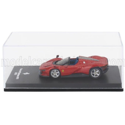 EDICOLA FERRARI DAYTONA SP3 OPEN ROOF 2021 - CON VETRINA - WITH SHOWCASE - ROSSO CORSA - RED 1/64