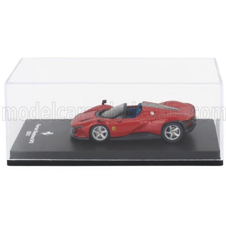 EDICOLA FERRARI DAYTONA SP3 OPEN ROOF 2021 - CON VETRINA - WITH SHOWCASE - ROSSO CORSA - RED 1/64