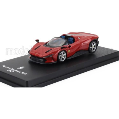 EDICOLA FERRARI DAYTONA SP3 OPEN ROOF 2021 - CON VETRINA - WITH SHOWCASE - ROSSO CORSA - RED 1/64