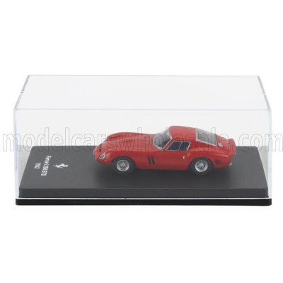 EDICOLA FERRARI 250 GTO 1962 - CON VETRINA - WITH SHOWCASE - RED 1/64
