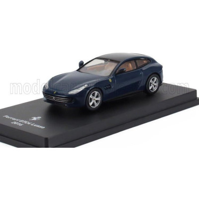 EDICOLA FERRARI GTC4 LUSSO 2016 - CON VETRINA - WITH SHOWCASE - BLU TOUR DE FRANCE - BLUE MET 1/64