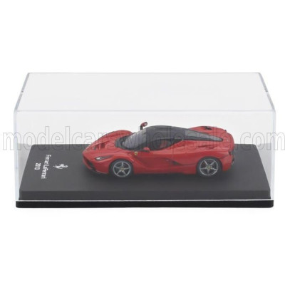 EDICOLA FERRARI LAFERRARI 2013 - CON VETRINA - WITH SHOWCASE - ROSSO CORSA 322 - RED 1/64