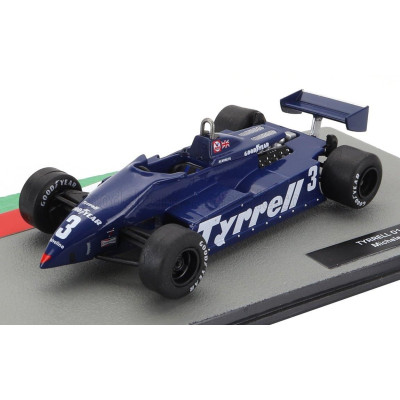 EDICOLA TYRRELL F1  011 DENIM N 3 LONG BEACH GP 1982 MICHELE ALBORETO - BLUE 1/43