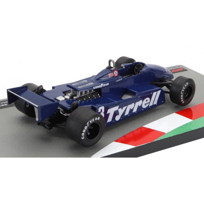EDICOLA TYRRELL F1  011 DENIM N 3 LONG BEACH GP 1982 MICHELE ALBORETO - BLUE 1/43
