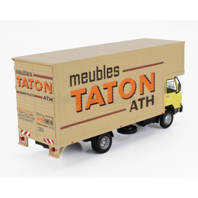 EDICOLA BERLIET 560K CASSONATO TRASPORTO MOBILI MEUBLES TATON ATH 2-ASSI 1973 - YELLOW BEIGE 1/43
