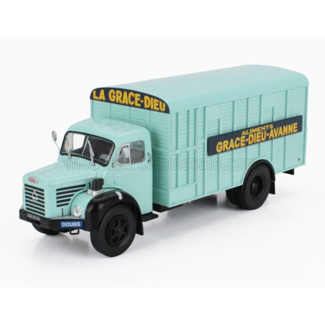 EDICOLA BERLIET GLR 8M2 TRUCK CASSONATO GRACE-DIEU-AVANNE ALIMENTS 2-ASSI 1960 - VERY LIGHT GREEN 1/43