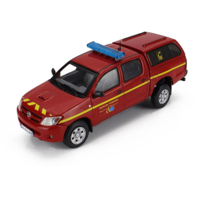 EDICOLA TOYOTA HILUX PICK-UP CLOSED MEURTHE & MOSELLE FIRE ENGINE 2014 - RED YELLOW 1/43