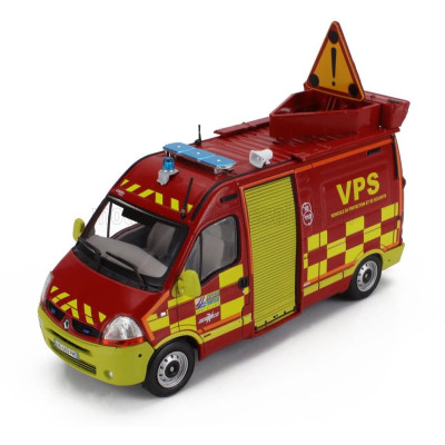 EDICOLA RENAULT MASTER VAN VPS VEHICULE DE PROTECTION ET DE SECURITE FIRE ENGINE 2003 - RED YELLOW 1/43