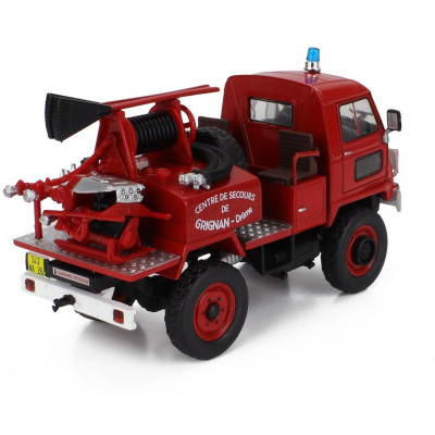 EDICOLA RENAULT SUPER CASTOR TANKER TRUCK FIRE ENGINE CENTRE DE SECOURS DE GRIGNAN DROME 1976 - RED 1/43