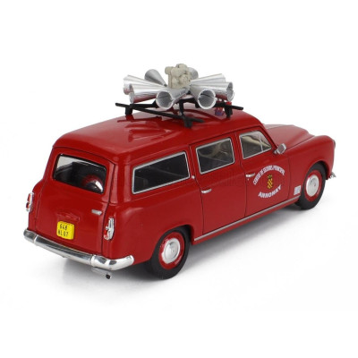 EDICOLA PEUGEOT 403 SW STATION WAGON FIRE ENGINE CENTRE DE SECOURS PRINCIPAL ANNONAY 1969 - RED 1/43