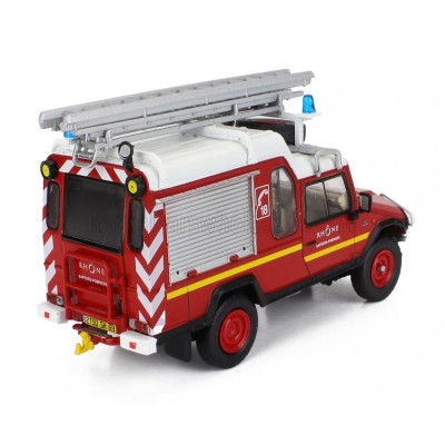 EDICOLA UMM ALTER 4x4 FIRE ENGINE RHONE 1989 - RED WHITE SILVER 1/43