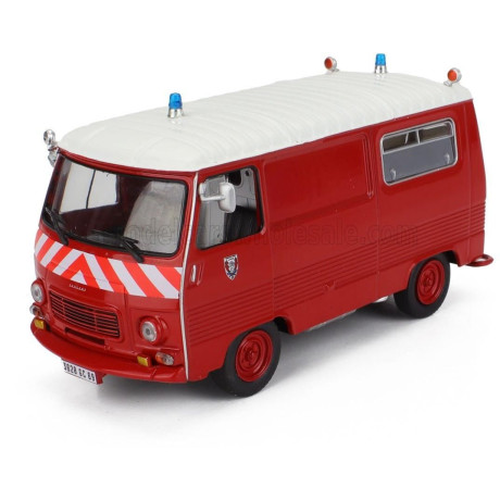 EDICOLA PEUGEOT J7 VAN FIRE ENGINE 1969 - RED WHITE 1/43