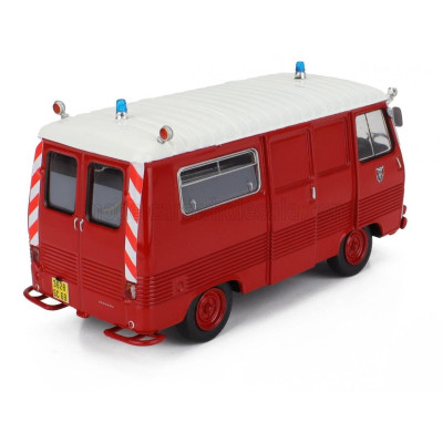EDICOLA PEUGEOT J7 VAN FIRE ENGINE 1969 - RED WHITE 1/43