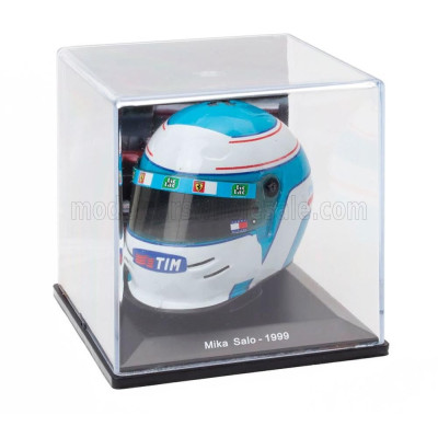 EDICOLA HELMET F1  CASCO HELMET MIKA SALO F399 TEAM FERRARI SEASON 1999 - LIGHT BLUE WHITE 1/5