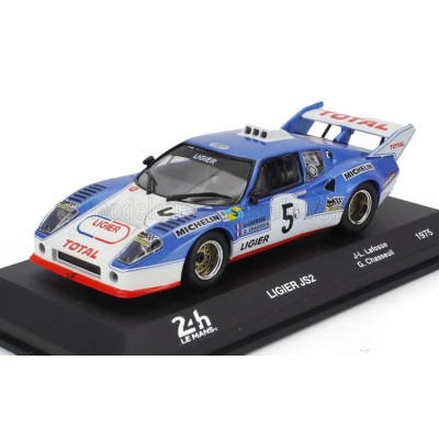 EDICOLA LIGIER JS2 3.0L V8 TEAM AUTOMOBILES LIGIER GITANES N 5 2nd 24h LE MANS 1975 JEAN LOUIS LAFOSSE - GUY CHASSEUIL - BLUE WH