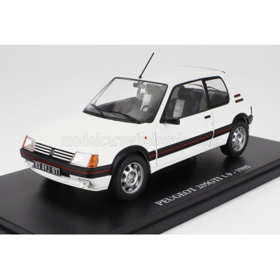 EDICOLA PEUGEOT 205 1.9 GTi 1985 - CON VETRINA - WITH SHOWCASE - WHITE 1/24