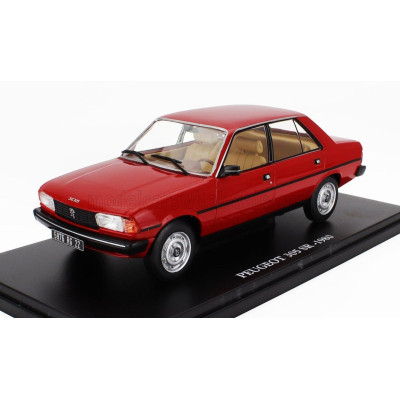 EDICOLA PEUGEOT 305 SR 1980 - CON VETRINA - WITH SHOWCASE - RED 1/24