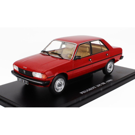 EDICOLA PEUGEOT 305 SR 1980 - CON VETRINA - WITH SHOWCASE - RED 1/24