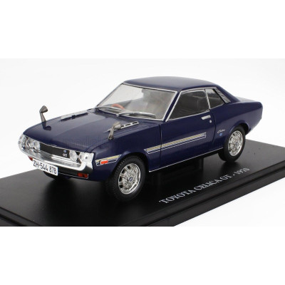 EDICOLA TOYOTA CELICA GT 1970 - CON VETRINA - WITH SHOWCASE - BLUE 1/24