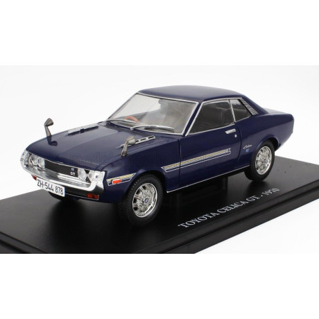 EDICOLA TOYOTA CELICA GT 1970 - CON VETRINA - WITH SHOWCASE - BLUE 1/24