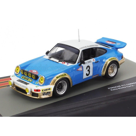 EDICOLA PORSCHE 911 SC 3.0L GITANES (night version) N 3 WINNER RALLY MONTECARLO 1978 JEAN PIERRE NICOLAS - VINCENTE LAVERNE - BL
