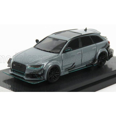 GLM MODELS AUDI A6 RS6 AVANT RACE DARWINPRO WIDEBODY 2017 - CEMENT GREY 1/64
