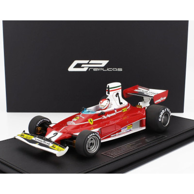 GP REPLICAS FERRARI F1  312T N 2 POLE POSITION FASTEST LAP AND WINNER LONG BEACH USA GP (with pilot figure) 1976 CLAY REGAZZONI