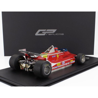 GP REPLICAS FERRARI F1  312T4 N 12 MONACO GP (with pilot figure) 1979 GILLES VILLENEUVE - RED 1/12