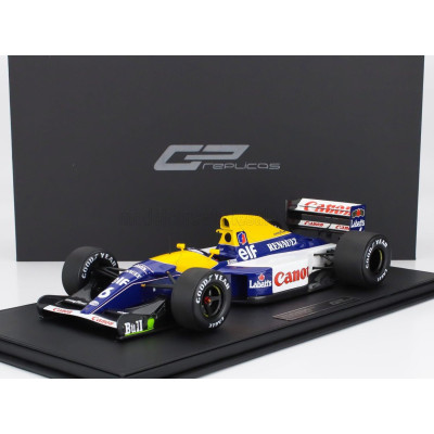 GP REPLICAS WILLIAMS F1  FW14B RENAULT N 6 2nd BRITISH GP 1992 RICARDO PATRESE - BLUE YELLOW WHITE 1/12