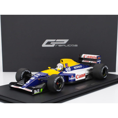 GP REPLICAS WILLIAMS F1  FW14B RENAULT N 6 2nd BRITISH GP (with pilot figure) 1992 RICARDO PATRESE - BLUE YELLOW WHITE 1/12