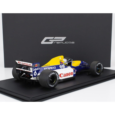 GP REPLICAS WILLIAMS F1  FW14B RENAULT N 6 2nd BRITISH GP (with pilot figure) 1992 RICARDO PATRESE - BLUE YELLOW WHITE 1/12