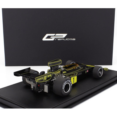GP REPLICAS LOTUS F1  72E TEAM LOTUS JPS N 1 WINNER FRENCH GP 1974 RONNIE PETERSON - BLACK GOLD 1/18