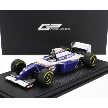 GP REPLICAS WILLIAMS F1  FW16 TEAM ROTHMANS RENAULT N 0 2nd BRAZILIAN GP (with pilot figure) 1994 DAMON HILL - BLUE WHITE 1/18