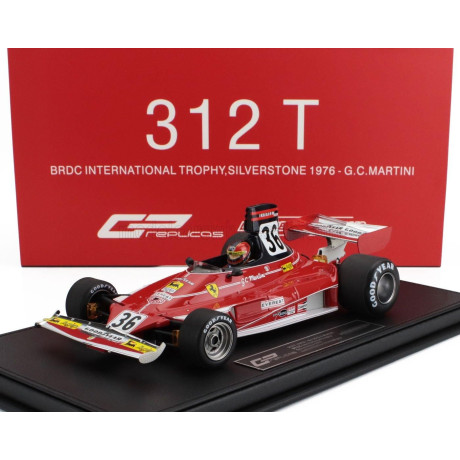 GP REPLICAS FERRARI F1  312T TEAM EVEREST N 36 BRDC INTERNATIONAL TROPHY SILVERSTONE (with pilot figure) 1976 GIANCARLO MARTINI