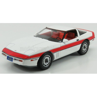 GREENLIGHT CHEVROLET CORVETTE C4 THE A-TEAM 1984 - WHITE RED 1/18