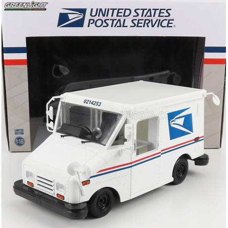 GREENLIGHT GRUMMAN LLV TRUCK VAN USPS MAIL POST 2010 - WHITE 1/18