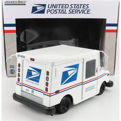 GREENLIGHT GRUMMAN LLV TRUCK VAN USPS MAIL POST 2010 - WHITE 1/18